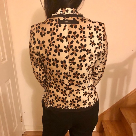 Auth New MOSCHINO Animal/Floral Printed Blazer Size 8 - Picture 9 of 9